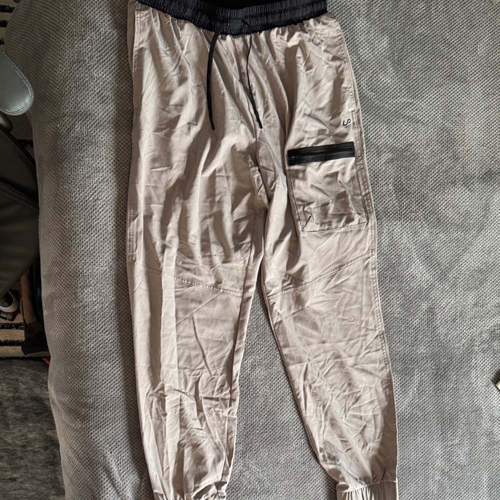 Men's Beige Jogger Pants